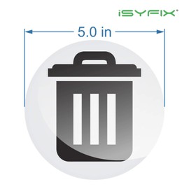 iSYFIX Recycle Sticker for Trash Can –6 Pack 5 inch- Premium Self-Adhesive Vinyl, Laminated for Weatherproof, UV Resistant, Perfect Label Stickers for containers, Ideal Sign for Home, Office, Kitchen