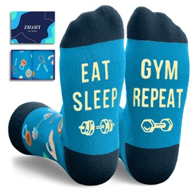 Zmart Gym Lovers Gifts For Men Women - Gym Teacher Gifts For Bodybuilder, Workout Socks Fitness Socks