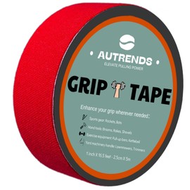 autrends 2 PK Grip Tape - Multipurpose Cloth Grip Tape for Pull Up Bars, Barbells, Dumbbells, Sports and Gym Equipment, and Tools- 1 Inch x 16.5 Feet Each Roll