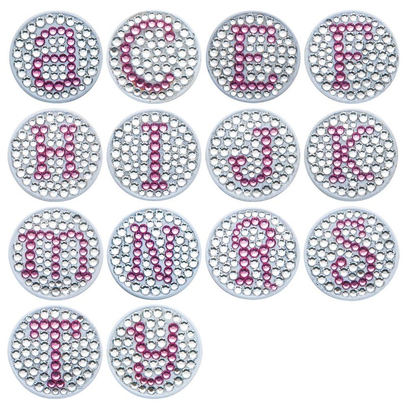 DAIYA GOLF Golf Marker Bonjoc Initial Ball Marker R WH