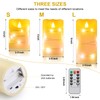 Flameless battery Operated LED candles with 11 Key remote control