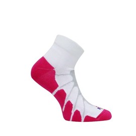 Sox Sport Plantar Fasciitis Arch Support Ped Compression Socks,White/Pink, Medium - SS4011