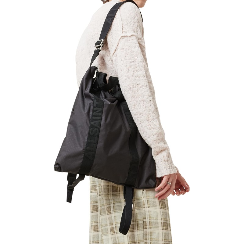 AllSaints Men's Kei Backpack, Tumbled Grey, Medium