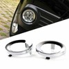 YLT AUTO Front Bumper Fog Light Cover Bezel Cover Chrome