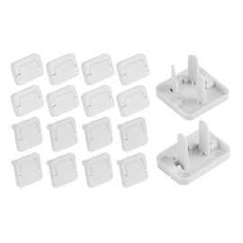 Outlet Covers 16 Pcs - Plug Covers for Electrical Outlets with Plastic - Socket Covers for Outlets 3-Prong & 2-Prong - Protector Outlet Plug Covers with Difficult Pull Handle