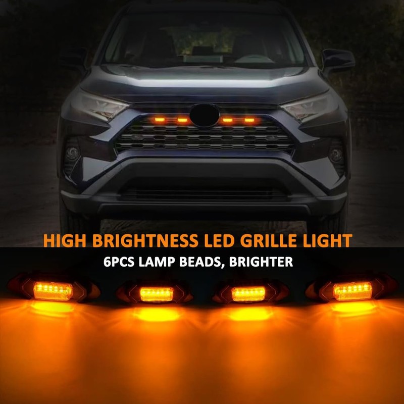 LED Grille Lights Compatible with Toyota RAV4 2019 2020 2021