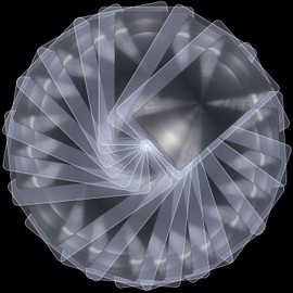 HESTYA 20 Pcs 3X Fresnel Lens Bulk Credit Card Magnifier Pocket Size Wallet Magnifier Lenses Card Thin Portable Lenses for Jewelry Loupe Reading or Fire Starter