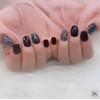 [Handmade nail tip] Real sweater tweed check nail / [수제네일팁]