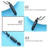 Oinsi Double-Side Engraving Cross &Mom/Dad/Son Keepsake Memorial Jewelry -Black Bullet