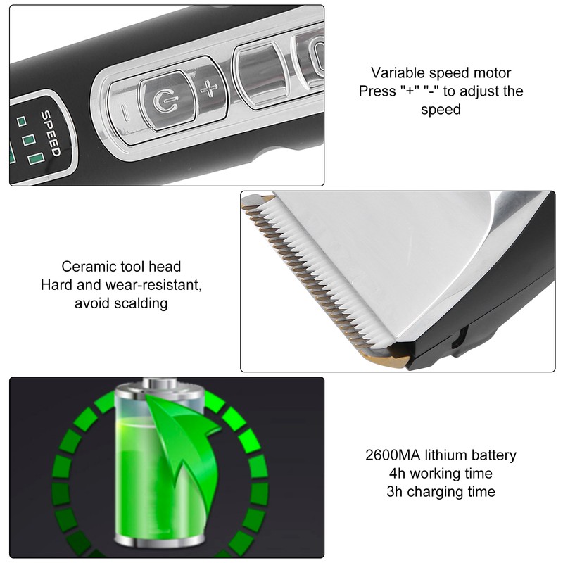 Men's Hair Cutting Kit Rechargeable Hair Clippers for Home Barber