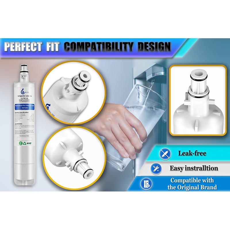MMFILTER 847200 Water Filter Replacement for Fisher & Paykel 847200,