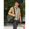 OIWAS Men's Shoulder Bag 14/15.6" Messenger Bag A4 Large Capacity