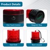 ELLUMIN Red LED Flashing Strobe Warning Light with Light Control