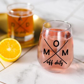 Mom Dad Gifts Set, New Parents Gifts for Couples, Dad Mom Cups - Gift for Parents To Be, Pregnancy Gift for Expecting New Moms Dads off Duty Glass Cup