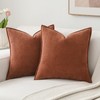 Pillow Covers 45x45 cm Set of 2, Chenille Pillow Covers