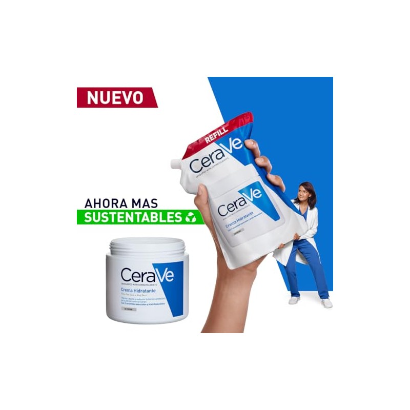 CeraVe Refill Crema Hidratante 16oz | Piel Seca a Muy