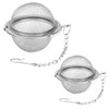 2 Pcs Stainless Steel Mesh Tea Balls, 4.5cm & 5.5cm
