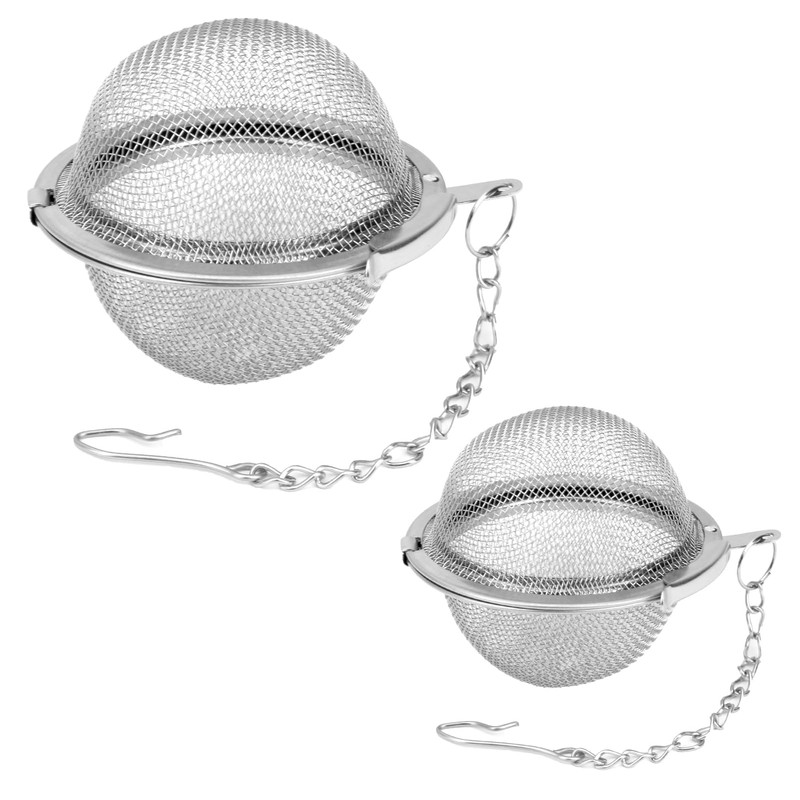 2 Pcs Stainless Steel Mesh Tea Balls, 4.5cm & 5.5cm