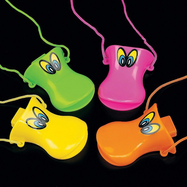 Fun Express Plastic Duck Beak Whistles (2DZ) - Toys - 24 Pieces