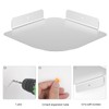 aplslpa 8" Floating Corner Shelf, Metal Corner Shelf Wall Mount