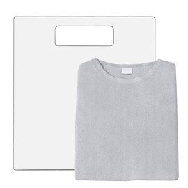 6 Pack Apparel Folding Tool Clear Lucite 11" x 12" Laundry Plate Shirt Folding Board Organization Neat Drawers Residential Retailers Cleaners Screen Printers Crisp Uniform Folds by Marketing Holders