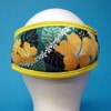 SeaCanary Snorkeling Diving Mask Strap Cover Hawaiian Hibiscus Yellow