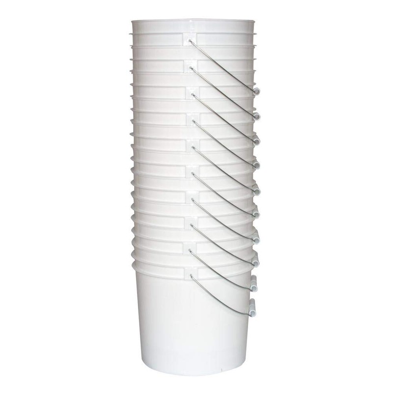 Argee RG502 Bucket, White (Pack of 10)