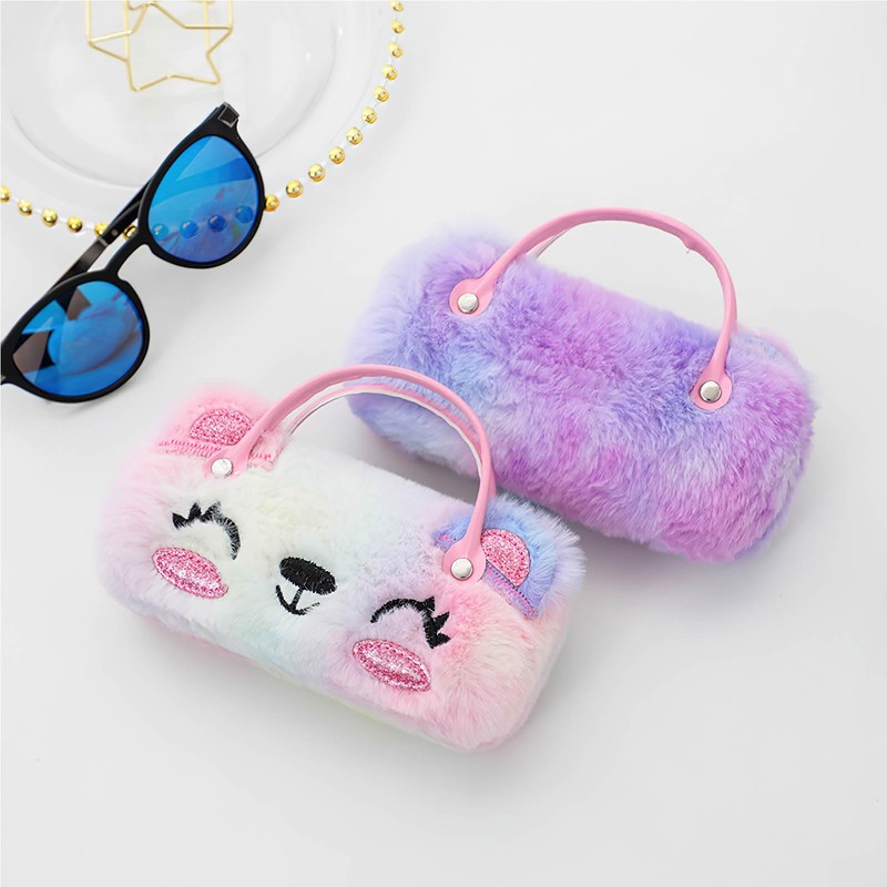 Hifot Mermaid Sunglasses Hard Case for Children Girls Boys, Bear