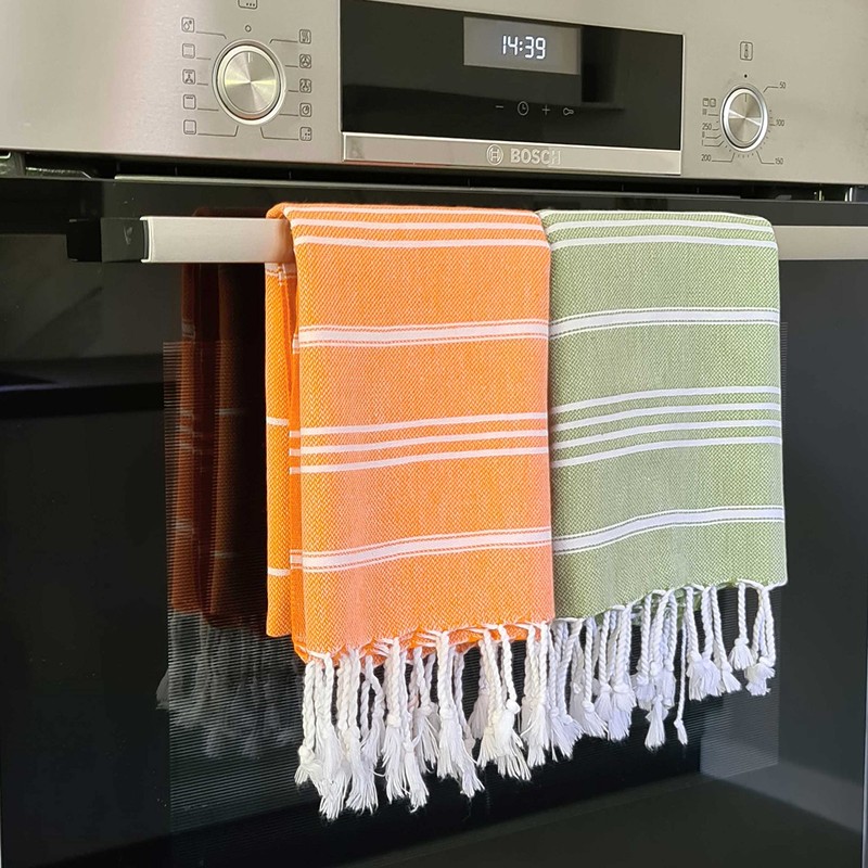 Hand Face Turkish Towel Pestemal 23x36" Peshtemal Fouta Kitchen Baby