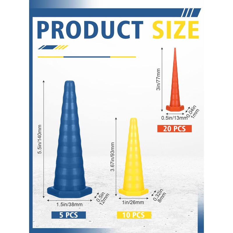 Innconee Hydraulic Oil Service Plugs Large Medium Small Sizes Multi