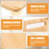 Bambus-Schneidebrett, 3er-Set Holz-Schneidebretter für die Küche, natürliches Holz-Schneidebrett für die