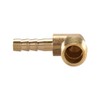 sourcing map Brass Barb Hose Fitting, 90 Degree Elbow 6mm