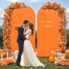 6FT Orange Arch Cover, Spandex Fitted Orange Wedding Arch Stand