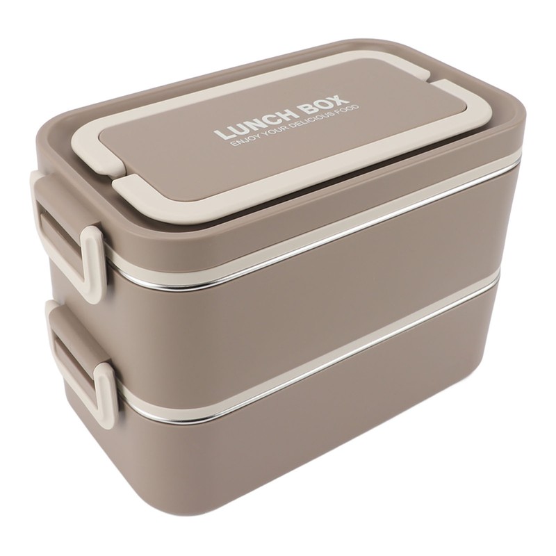 2 Tier Stackable Bento Box 304 Stainless Steel Insulated Lunch