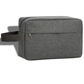Toiletry Bag for Men, Veyarien Travel Shaving Bag Dopp Kit Water-Resistant Cosmetic Bag Travel Organizer for Toiletries Accessories (Grey)