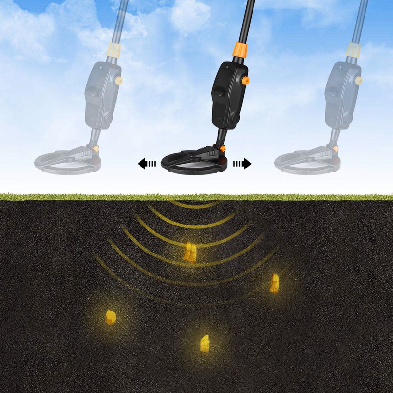 Children Lightweight Handheld Metal Detector Gold Digger Treasure Hunter Tracker