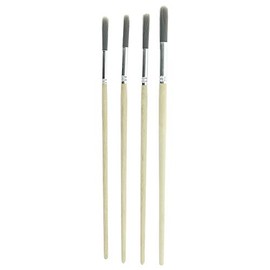 Coral 33300 Precision Artist Round Fitch Paint Brushes with Platinum Easy Clean Filaments 5 Piece Pack Set