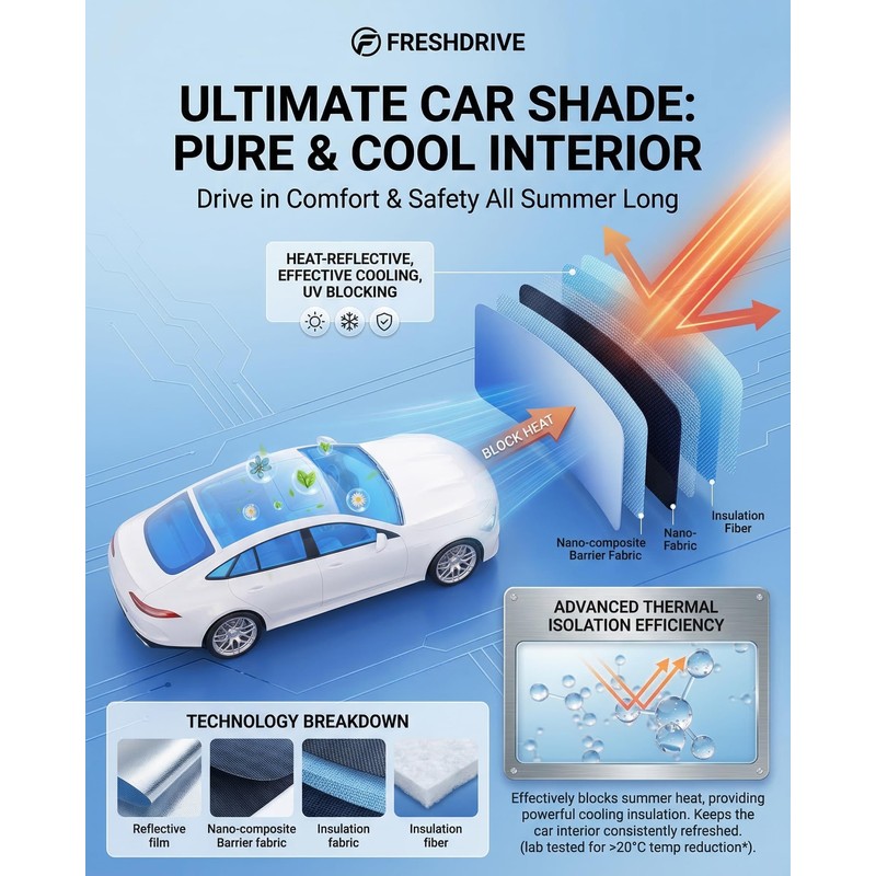 Windshield Sun Shade for Ford Escape Front Window Shades Cover
