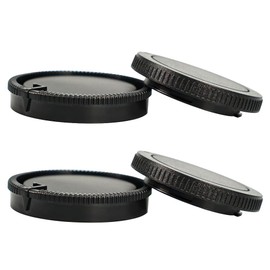 2Sets Camera Body Cap and Rear Lens Cap Cover for Sony A A-Type/Minolta AF Mount Camera and Lenses Rear Lens Protector Cover and Body Protector Set
