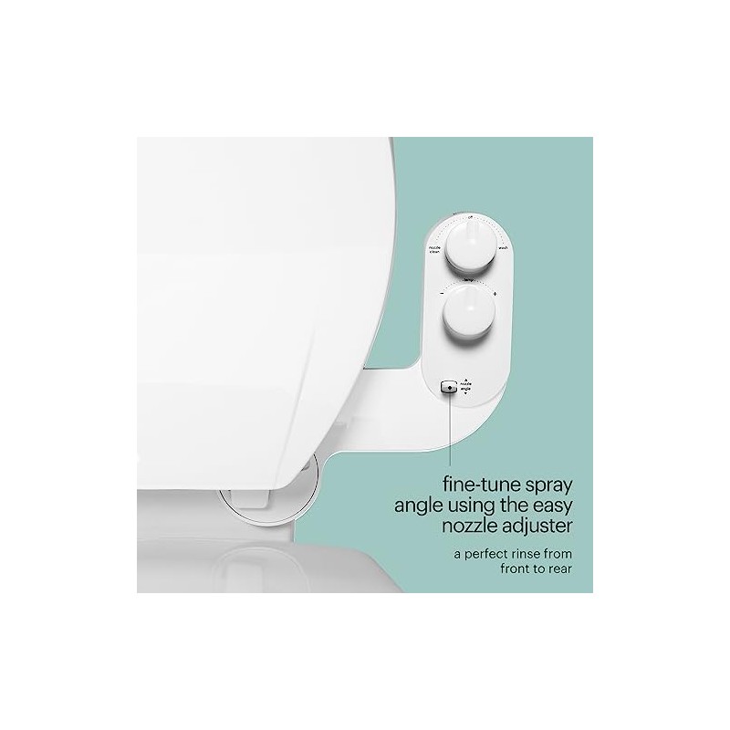Brondell Fresh Spa Adjustable, Bidet Attachment FSA-25 for Toilet Seats