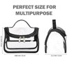 HAOGUAGUA Heavy Duty Clear Cosmetic Bag Waterproof Transparent Travel Makeup