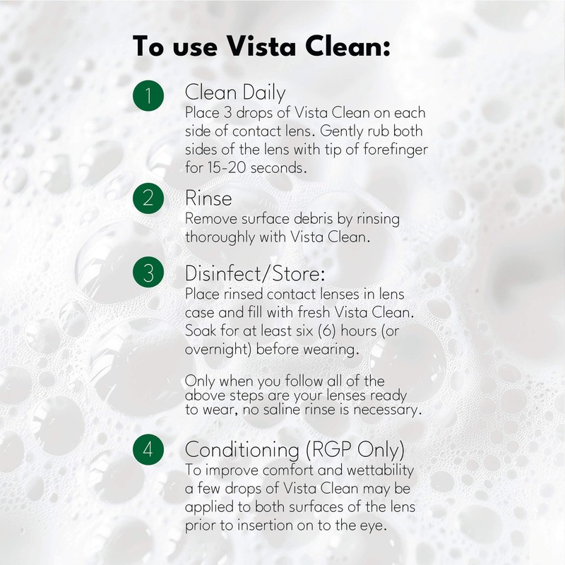Vista Clean Multi-Purpose Solution for Scleral and Gas Permeable Contact