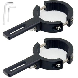 Motorcycle Headlight Stay, Work Light Bracket, Set of 2, Approx. Φ0.9 - 1.5 inches (22 - 38 mm), Fog Light Stay, Bracket, Fixing Fixture, No Drilling Required, Easy Installation
