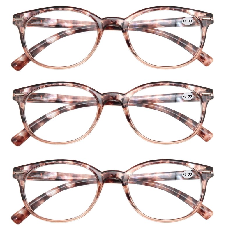 MODFANS Par de gafas de lectura redondas y elegantes con