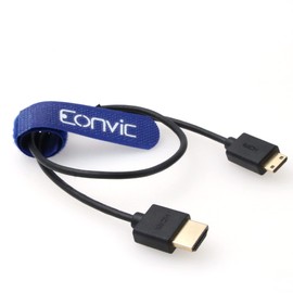 Eonvic 4K 2K Standard HDMI to Mini HDMI Cable 18Gbps High Speed 1080p HD Cable for HDSLR Cameras, TV, PC, Laptop, MacBook, Monitor (1m)
