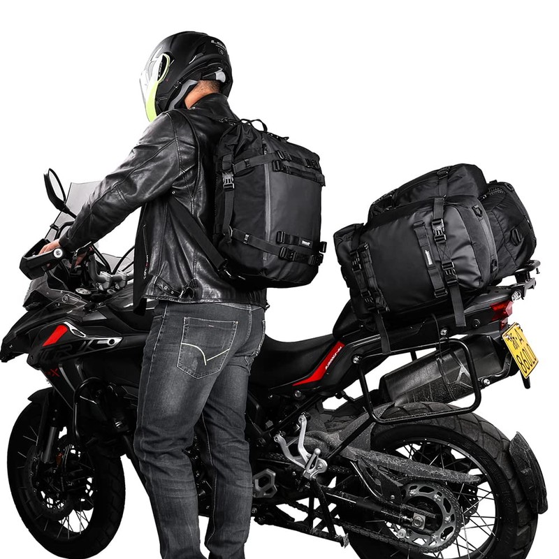 Rhinowalk Motor Saddle Bag Motorcycle Pannier Bag Waterproof Multifunctional Rear