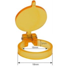 2PCS Yellow Filter for LED Head Light Lamp Dental Loupes Useful Lab Illumination Optical Binocular Magnifier Accessories