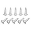 sourcing map #6-1/2" Self Drilling Screws, 120pcs 410 Stainless Steel
