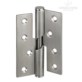 Rising Butt Hinges for Internal Door Handles (Left Handed) Satin Stainless Steel 4 Inch (Pair)