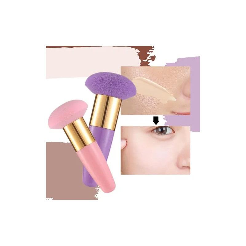 Esponja Facial Para Maquillaje Brocha Profesional Mango F